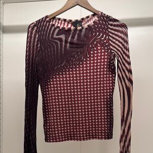 Vintage Just Cavalli Houndstooth Long Sleeve